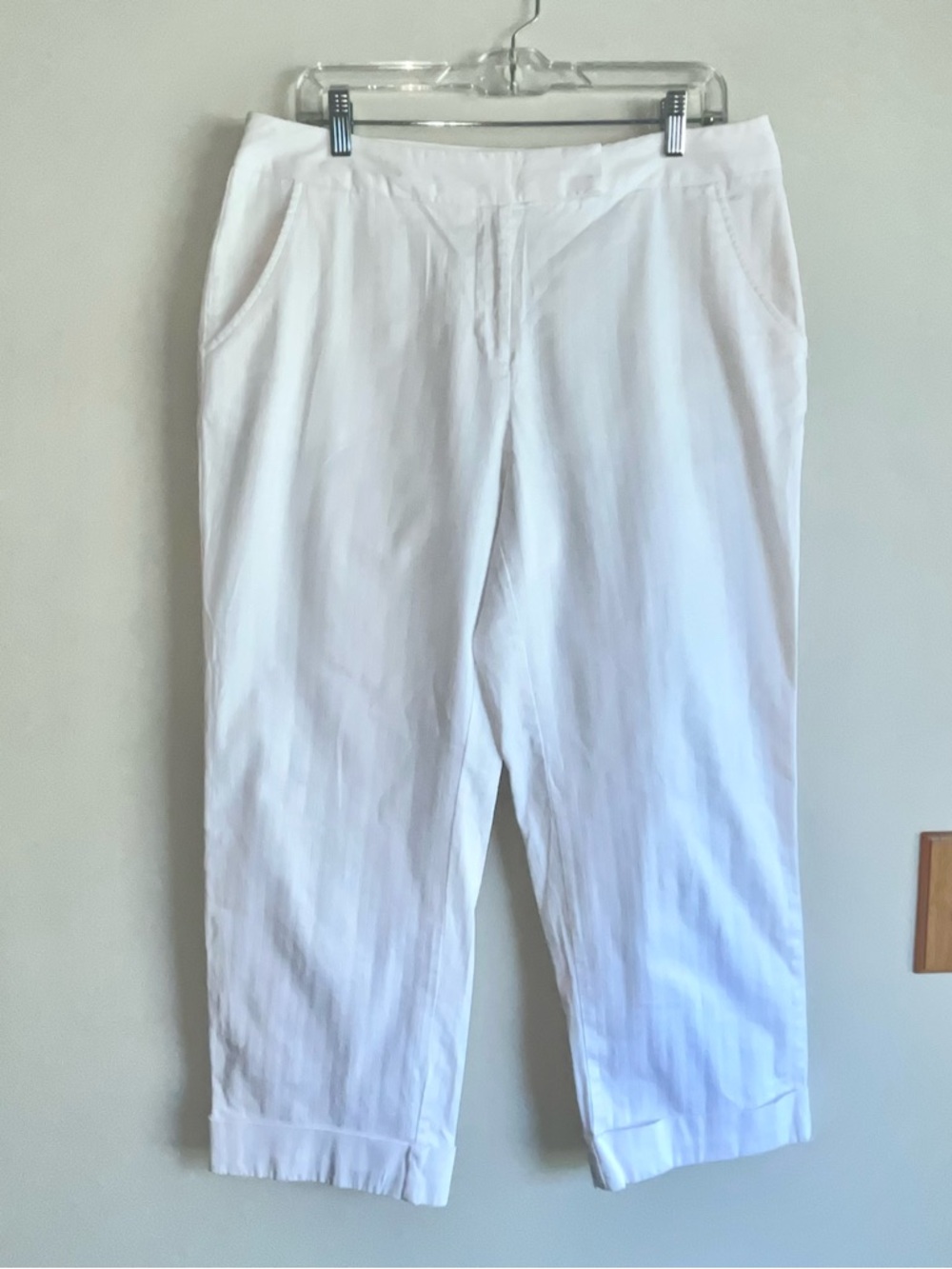 Apt. 9 Women’s White Career Capri Trousers Pant Size 12